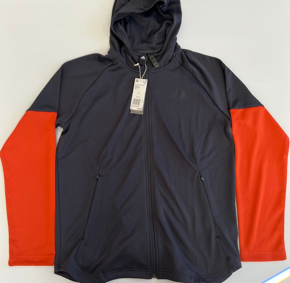 Adidas Men's Athletics Team Issue Full-Zip Fleece Hoodie Ti Lite Hoody2 DH9071 L